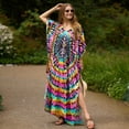 thumbnail image 2 of Sunforyou Kafan Dresses for Women Moo Moos Bathing suit Cover up Plus size Caftans Loungewear, 2 of 5
