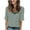 Green Tops for Women _k, variant on Women's Summer Clothes Spring Elegant Shirts Y2K Tops Dressy Casual Long Sleeve Tunic Tops for Lady Loose Fit Flowy Vintage Fashion 2024 V Neck Blouse Striped Blue T Shirts S