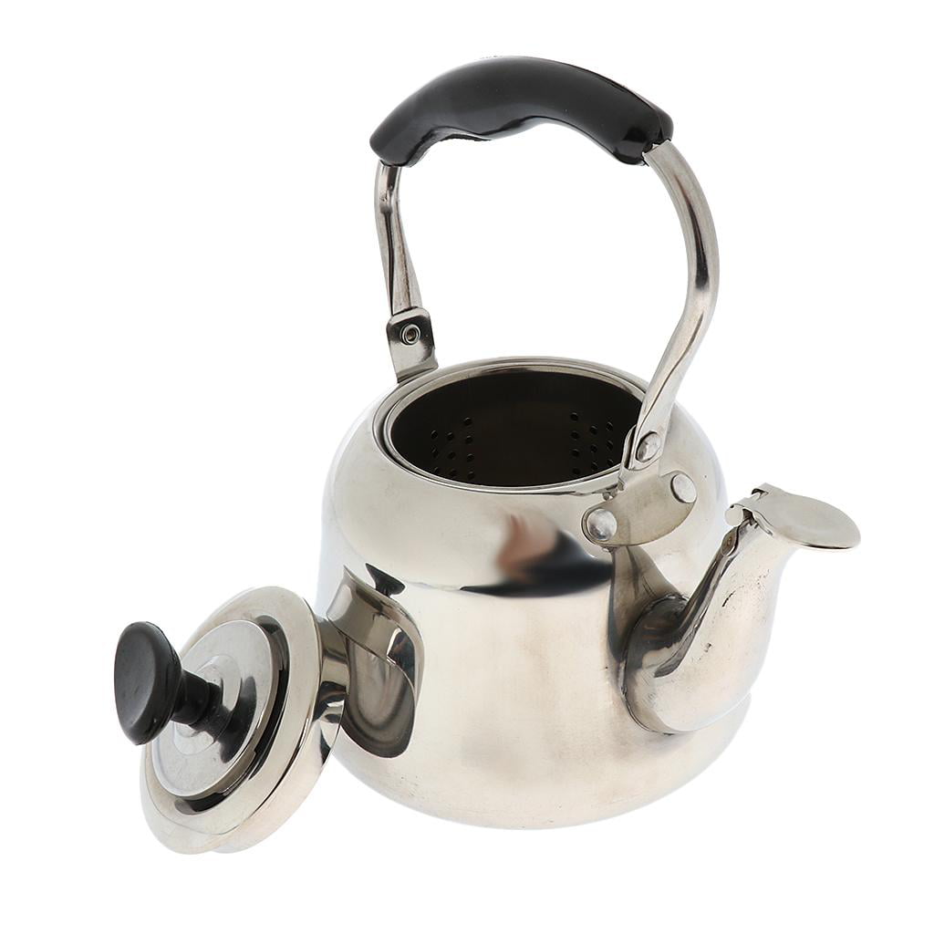1L Stainless Steel Whistling Tea Kettle Coffee Hot Water Boiler Teapot 