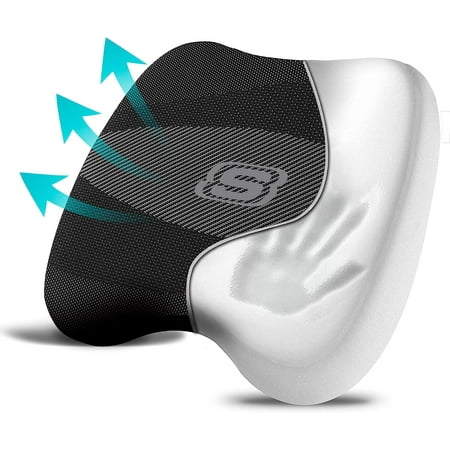 Skechers 22WMSK06 Seat Cushion, Skech-Knit Memory Foam Seat Pad Universal Fit for Most Cars, Chairs