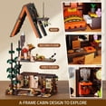 thumbnail image 4 of Vyytoz 1800Pcs A-Frame Forest Cabin Building Set with Light, Creative Display Toy, Outdoor Scene Collection, 4 of 7