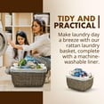 thumbnail image 2 of KOUBOO 1060108 Rattan Kobo Rectangular Laundry Basket, 2 of 5