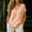 Orange, variant on Women's Casual Loose Fit Short Sleeve