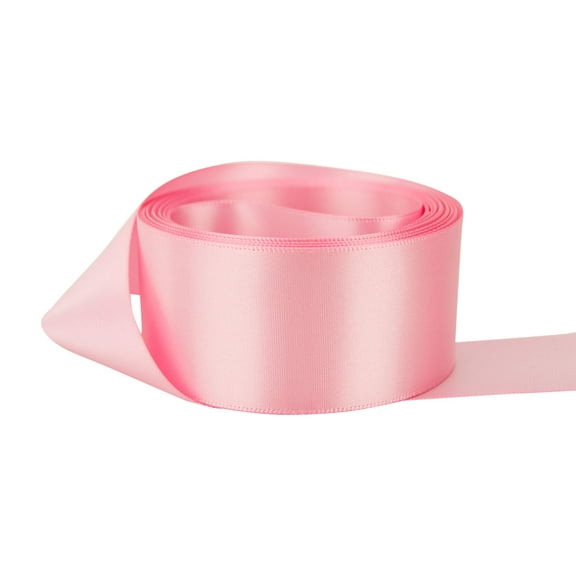 Ribbon Bazaar Double Faced Satin 3/8 inch Sherbet 50 yards 100% Polyester Ribbon