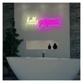thumbnail image 4 of Letrero De Neón Hello Gorgeous Con Luz Regulable Por USB Para Bodas, Dormitorios Salas De Estar Clubes Bares Fiestas Decoración De Pared 40.6cmx14.7cm, 4 of 7