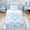 Blue D, variant on Erosebridal Bow-tie Monogrammed B Queen Sheet Sets, Blue Princess Style Bed Set for Girls Kids Teens, 4pcs