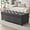 Darkgray, variant on 50" Storage Ottoman Bench, Tufted Ottoman with Storage Bench for Living Room, Large End of Bed Bench Ottomans, Modern Entryway Benches, Window & Bedroom Benches for Foot of Bed, Beige