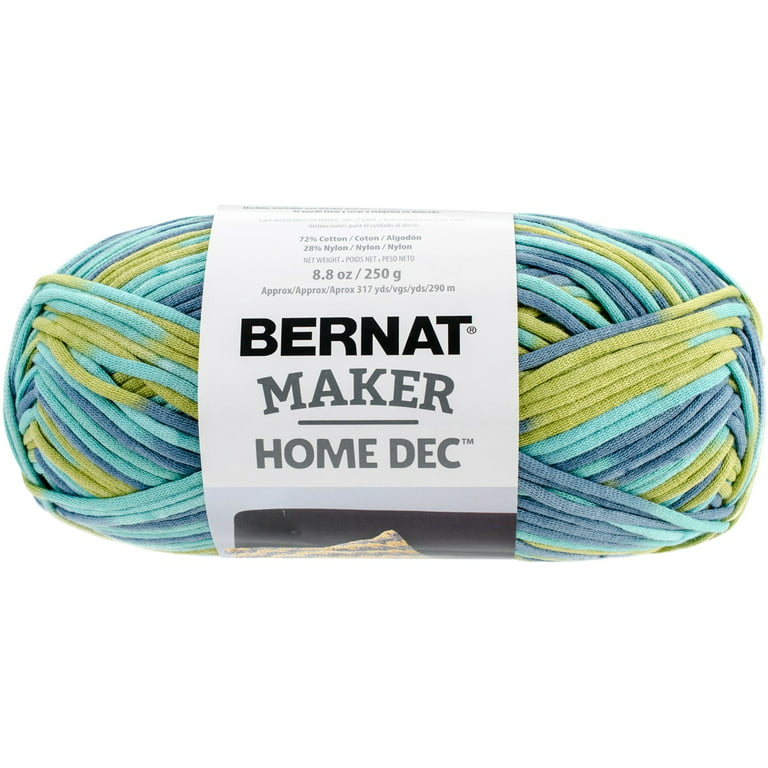 Bernat 16121111008 Maker Home Dec Yarn - 5 Bulky Chunky Gauge - 8.8 oz - Clay