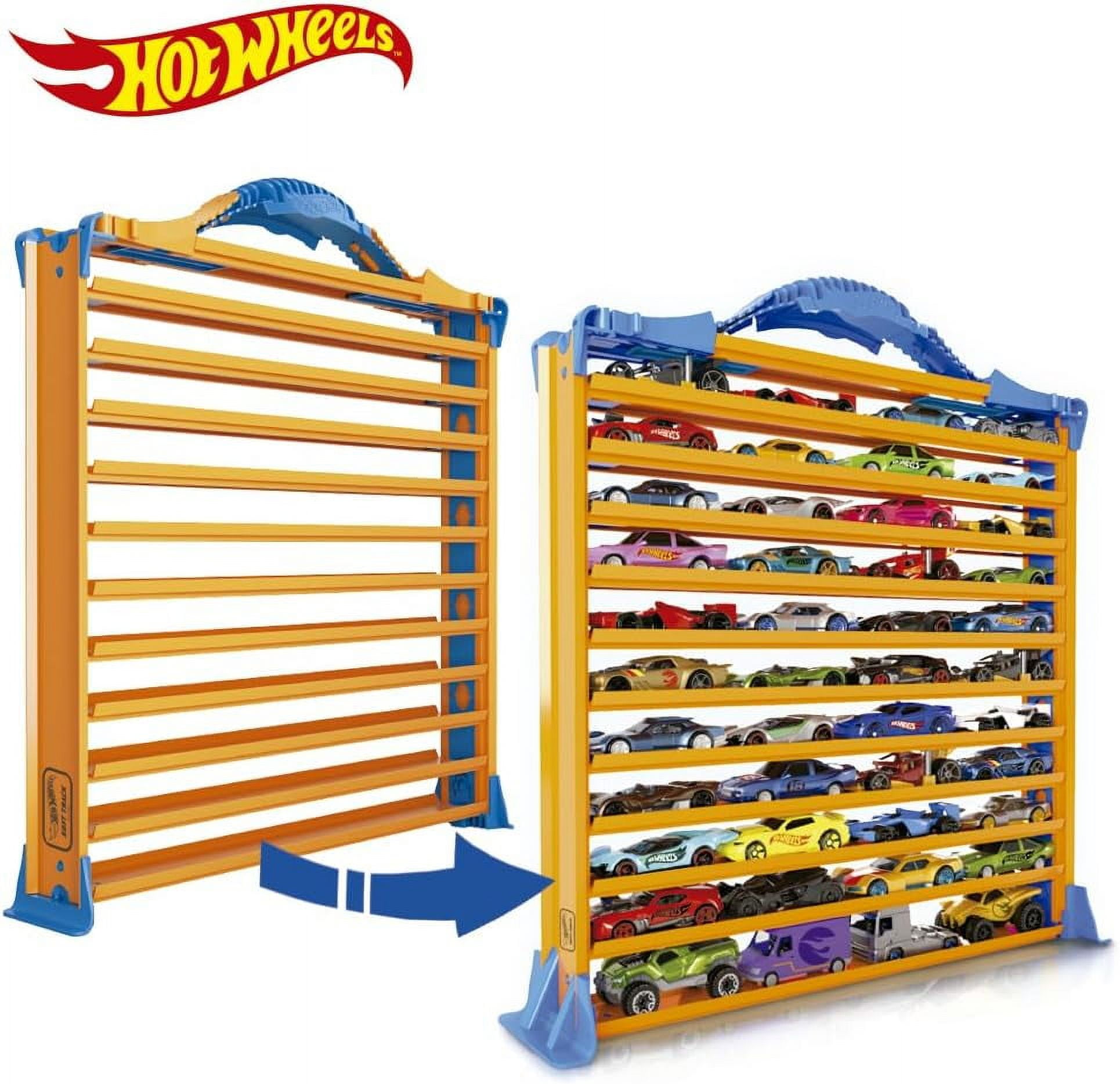 Slot Car Set Hot Wheels Rack n Track Case with (44 Compartments)