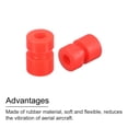 thumbnail image 4 of Unique Bargains 12Pack RC Anti Vibrations Boules de Caoutchouc pour F4 F7 Contrôleur de Vol M2x6.6mm Rouge, 4 of 6