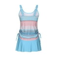 thumbnail image 6 of Kmdttou Bathing Suit for Women Swimsuits For 2024 Plus Size Swim Suits Two Piece Bathing Suits With Skirts Athletic Swimdress on Clearance!, 6 of 7