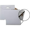 thumbnail image 3 of 150ct 6pk Cardboard Carrier | White with Special Die Cut Cardboard 12oz Bottle Carrier, 3 of 5