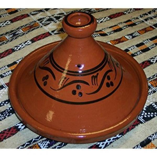Moroccan Cooking Tagine Handmade Lead Free Safe Non Glazed Medium 10 inches Across Traditional