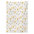 thumbnail image 3 of Ambesonne Bee Tablecloth Rectangular Table Cover, Flying Bugs Hearts Beehives, 52"x70", Mustard White, 3 of 4