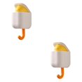 thumbnail image 3 of Justharion Coat Hooks Wall Mounted Decorative Bag Rack Coat for Entryway Home Office white 10.5x5x4.5cm 2Set, 3 of 6