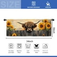 thumbnail image 3 of Farmhouse Deer Rustic Kitchen Curtains 27.5W x 39L Inch Cabin Lodge Country Forest Blue Wood Wooden Rod Pocket Short Small Window Treatment Drapes Decor 2 Panels, 3 of 6