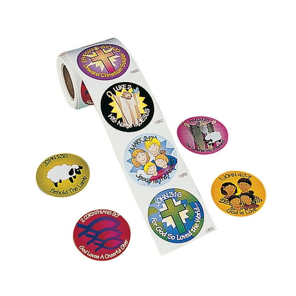 Bible Verse Stickers (100Pc) - Stationery - 1 Piece