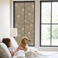 thumbnail image 2 of Khaki Daisy Window Privacy Film, Modern Farmhouse Chrysanthemum Floral Static Cling UV Sun Blocking Heat Control Window Tint Day and Night, Non-Adhesive One Way Windows Privacy Cover 23.6''x59'', 2 of 7