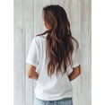 thumbnail image 2 of Women's Valentine's Romance Love Cartoon Print T-Shirt Fashion Short Sleeve Round-Neck Slm Fit Tops Summer Casual Streetwear, 2 of 5