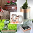thumbnail image 6 of Giyblacko Copper Tape Against Double Conductive Copper Foil Tape Fence Copper Foil Tape Tape Metal Shielding Tape For Gardens Raised Bed Flower Pot Plants (30 Mm, 6 of 8