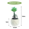 thumbnail image 2 of Cuenca de diamante con varilla, adornos pequeños creativos suculentos, flores artificiales, plantas verdes artificiales, 4 Uds., 2 of 5
