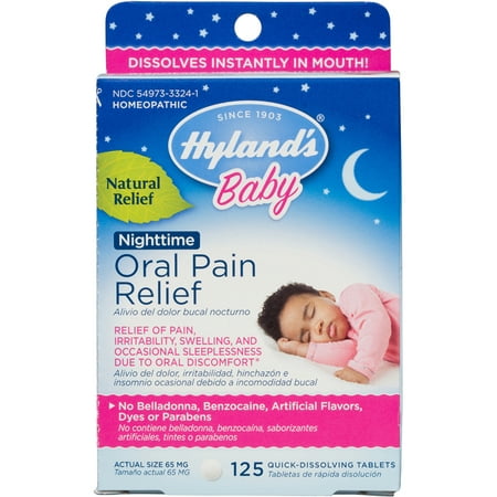 Hyland's Baby Nighttime Oral Pain Relief, 125 (Best Medicine For Teething Toddler)