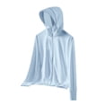 thumbnail image 5 of JoveMarine Men and Women UPF 50+ Sun Protection - Lightweight Fishing Shirts for Men Long Sleeve Zip Up Hoodie Couple Skin Sun Protection Breathable Water Resistant Workwear,Sky Blue 3XL, 5 of 7