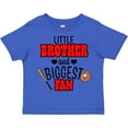 thumbnail image 3 of Inktastic Little Brother and Biggest Fan Baseball Glove and Bat Boys Toddler T-Shirt, 3 of 5