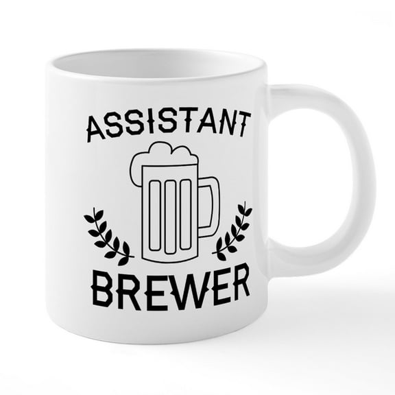 CafePress - Assistant Brewer - 20 Oz White Ceramic Mega Mug