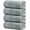 Cool Grey, variant on Pack of 4 Extra Large Bath Towels 30 x 60 Inches, 100% Cotton, Larger & Lighter Weight, Quicker to Dry, Super Soft and Absorbent, Perfect for Bathroom, Cool Grey
