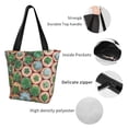 thumbnail image 4 of Salouo Cactus 4 for Shoppers Tote for Women Foldable Handbags with Big Capacity Casual One-Shoulder Shopping Bag Hobo Bags Fit for Office/Shopping/Park, 4 of 6