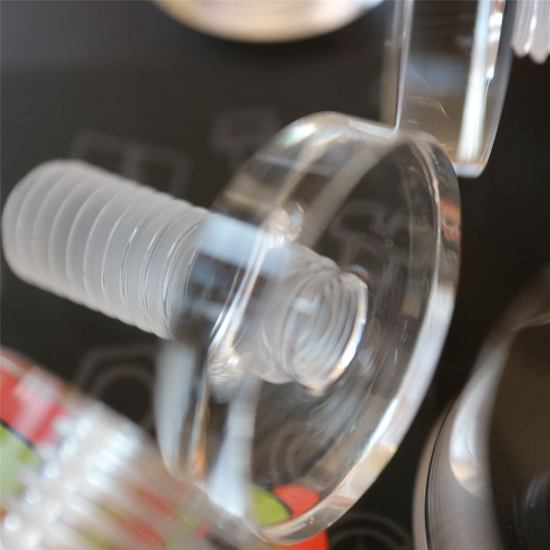 4 x Clear Standoffs, Glass Like, Acrylic, transparent spacers, plastic, wallmount, display signs, Anti-Corrosion, Waterproof, Size 25x25mm, (1 x 1 in)