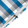 thumbnail image 4 of 3 Pcs Soft Bedding Set, Includes 1 Duvet Cover with Zipper And 2 Pillow Shams,Gray Blue And White Stripes King(102"×90"), 4 of 8