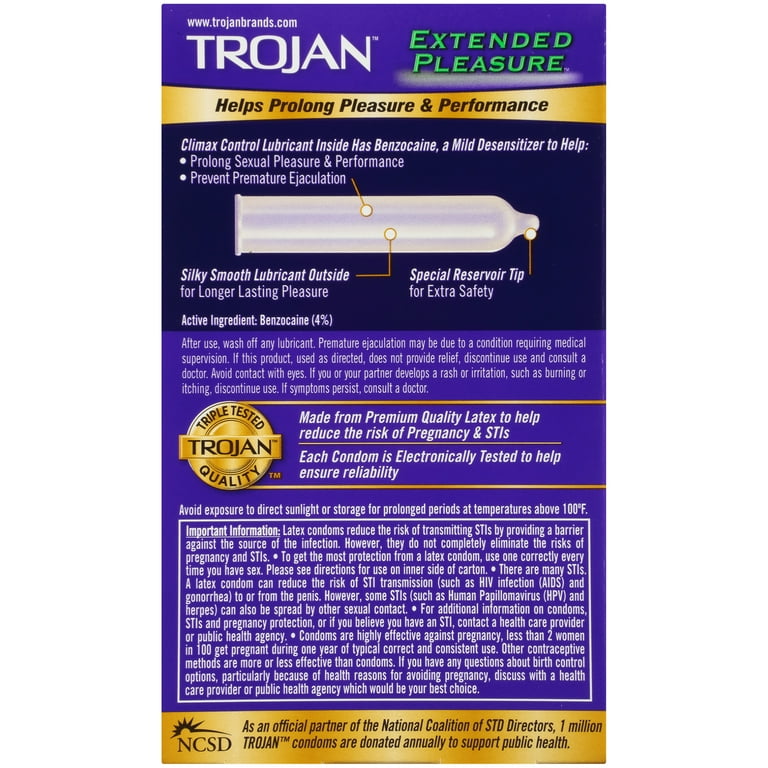 trojan extended pleasure climax control lubricated condoms best vibrating masturbator with vacuum suction for men