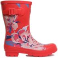 thumbnail image 2 of Joules Molly Welly Women's Floral Mid Height Boots In Red Size 7, 2 of 6
