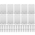 thumbnail image 3 of 10pcs Flat Bracket Replacement Mounting Plate Iron Corner Bracket Mending Plate with Screws, 3 of 4