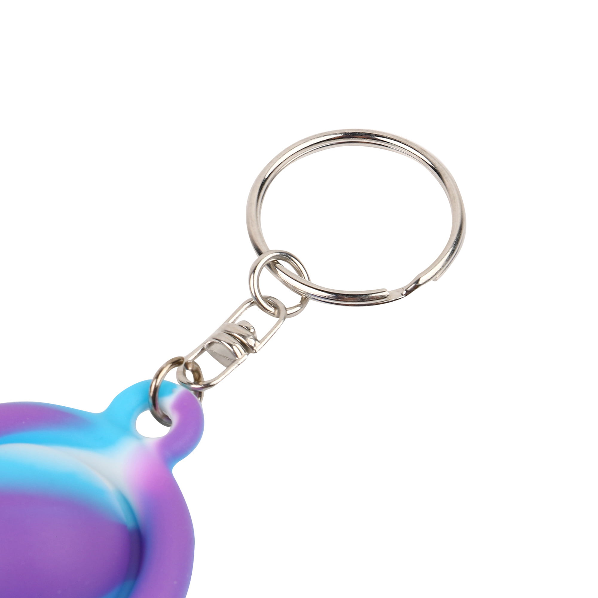 FOCUSNORM Simple Dimple Fidget Toy, Mini Pop Bubble Squeeze Sensory Toy  Keychain