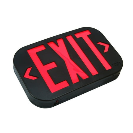 Etoplighting Black Body Red Letter Smd Led Exit Emergency Sign Light Etoplighting Black Body Red Letter Smd Led Exit Emergency Sign Light Battery Back Up Wmls3481