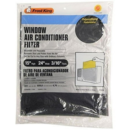 . , 15 x 24 x 3/16, Black, Helps remove dust and pollen from the air for allergy relief By Frost