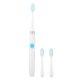 thumbnail image 1 of Cepillo de dientes eléctrico Sonic Vibration impermeable cepillo de dientes de pelo suave para niños adultos (blanco), 1 of 8