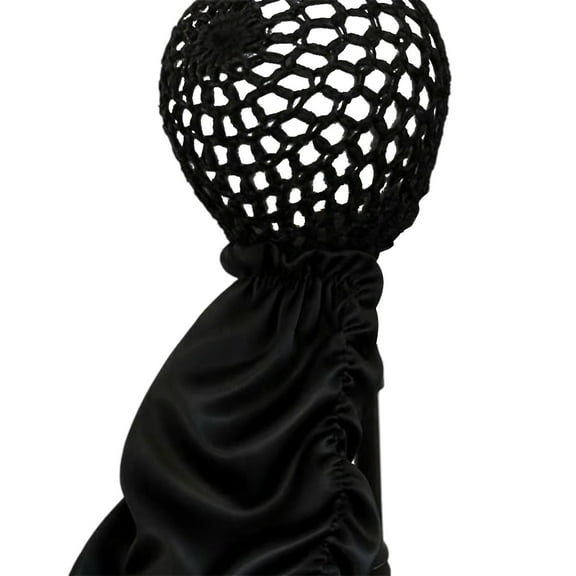 2-in-1 Reversible Satin Hair Wrap Cap Bonnet - Adjustable, Extra Long for Curly/Braided Hair, Anti-Frizz Sleep Bonnet