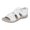White, variant on OAVQHLG3B Women's Retro Casual Lightweight Breathable Fish Mouth Open Toe Round Toe Beach Roman Sandals
