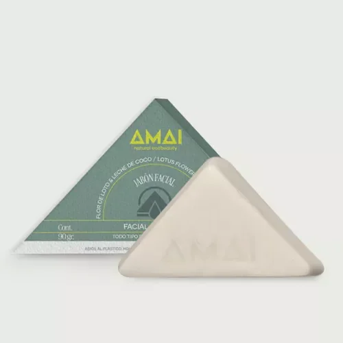 AMAI Jabón Facial en Barra Flor de Loto y Leche de Coco
