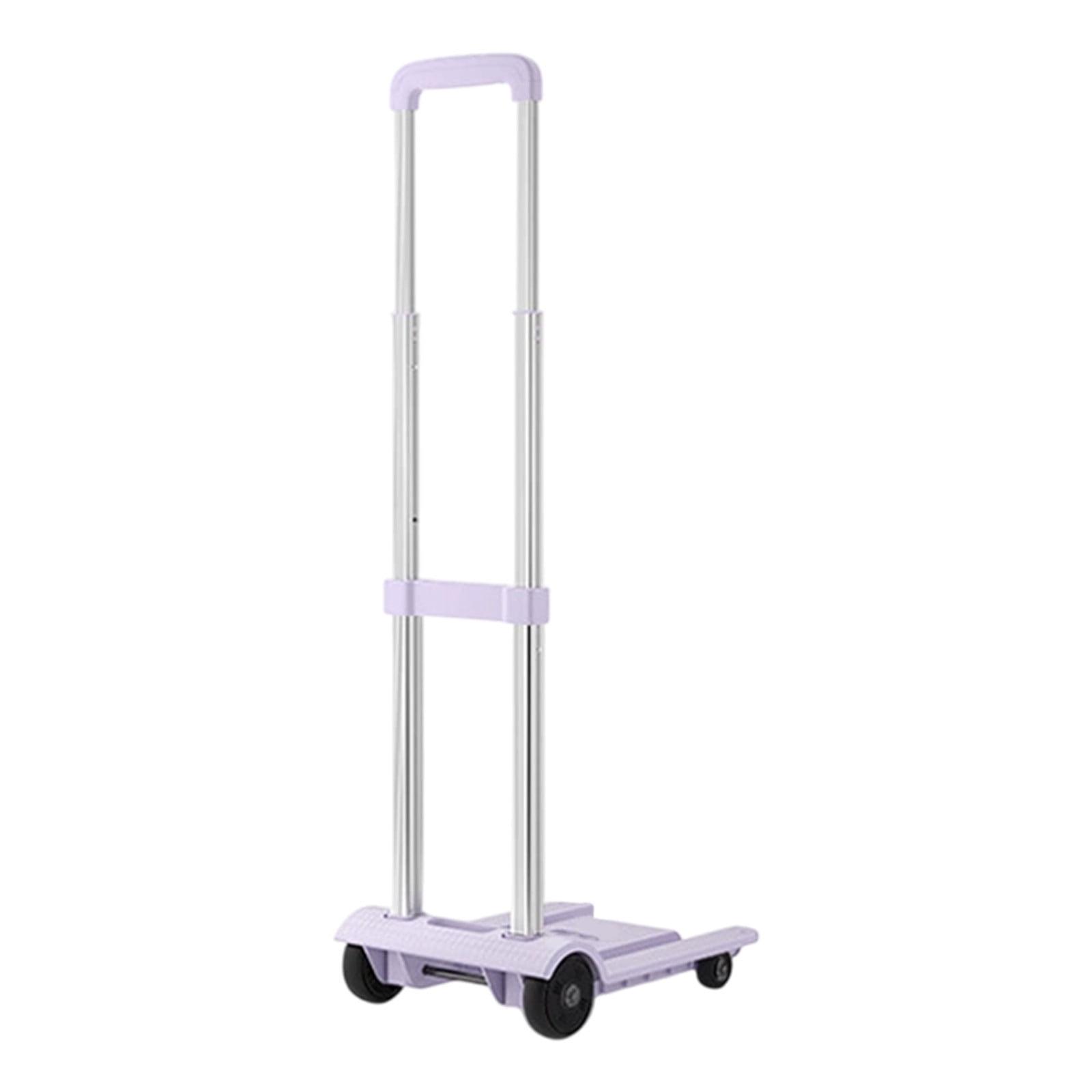 Deeceymbur Folding Hand Truck Trolley Portable Dolly Cart with 4 Wheels Small Pull Cart for Moving Warehousing Shopping Picnic
