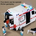 thumbnail image 3 of Five Door Alloy 120 Ambulance Simulation Model  Lighting  Music  Toy Car  Five Door Medium-Sized Ambulance, 3 of 9