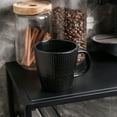 thumbnail image 5 of Stone Lain Olivia Stoneware Mug Replacement Set, Black with Embossed Basket Weave, 5 of 5