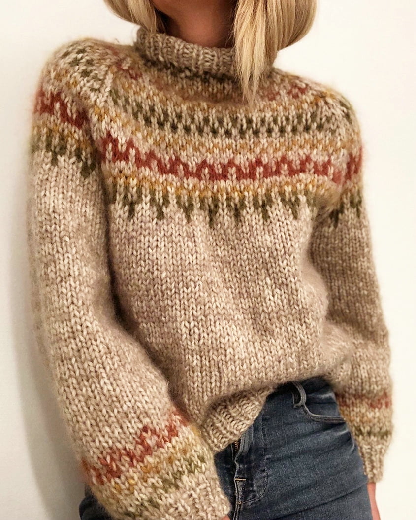 loose polo neck jumpers