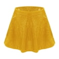 thumbnail image 4 of Doomiva Girls Jazz Latin Lyrical Dance Cos tumes Metallic Disco Dancewear Ballet Crop Top and Pleated Mini Skirt Gold 10, 4 of 5