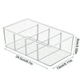 thumbnail image 4 of SDFGTstore Transparent Organizer with Divider for Fruit, Yogurt, Snacks, Pasta Clear Refrigerator Storage Box Snack Coffee Tea Bag, 4 of 7
