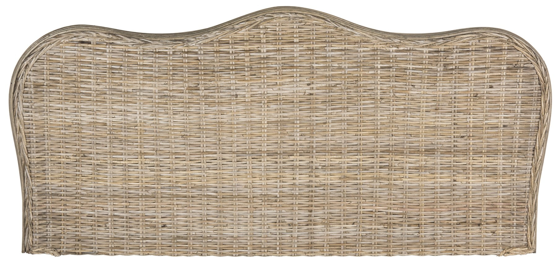 SAFAVIEH Imelda Coastal Rustic Rattan Headboard, Queen, Grey